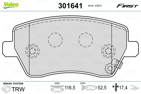 Remblokset Valeo 301641