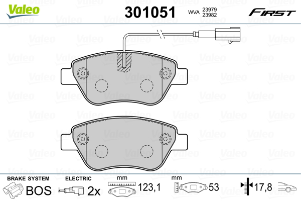 Remblokset Valeo 301051