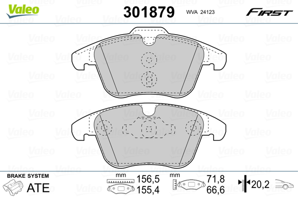 Remblokset Valeo 301879