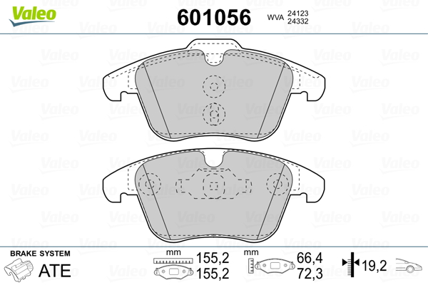 Remblokset Valeo 601056