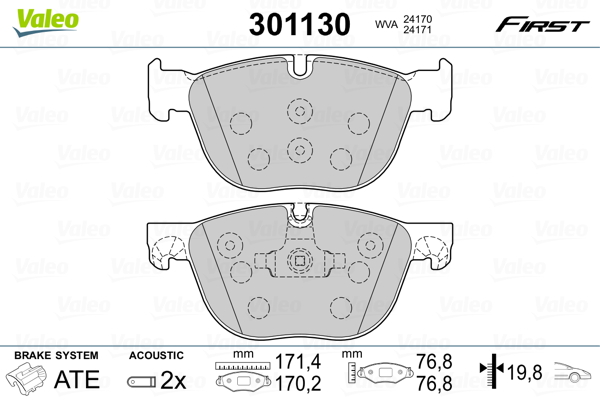 Remblokset Valeo 301130