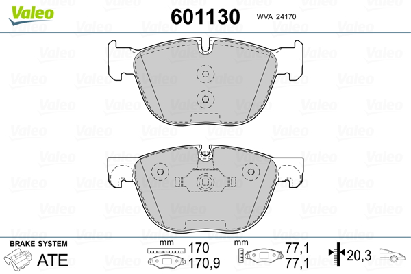 Remblokset Valeo 601130