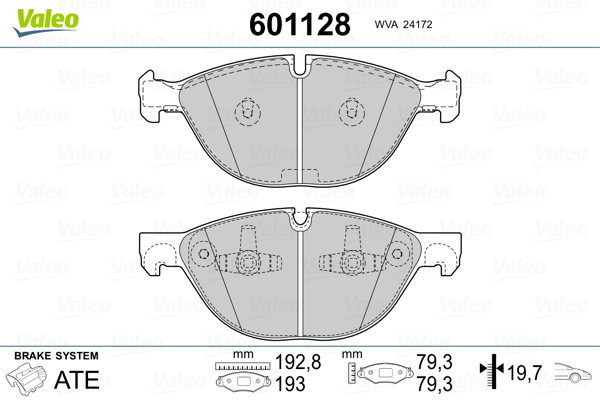 Remblokset Valeo 601128