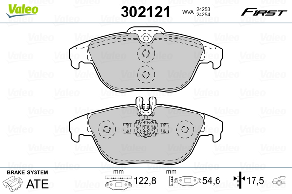 Remblokset Valeo 302121