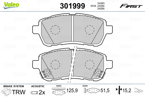 Remblokset Valeo 301999