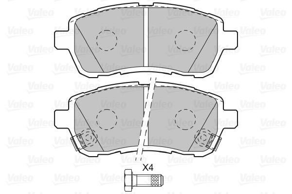 Valeo Remblokset 598999