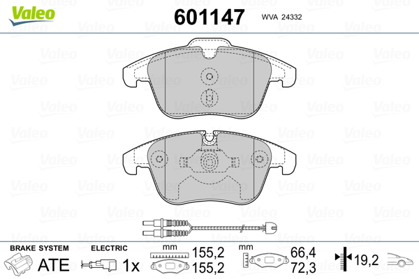 Remblokset Valeo 601147