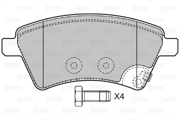 Valeo Remblokset 598804