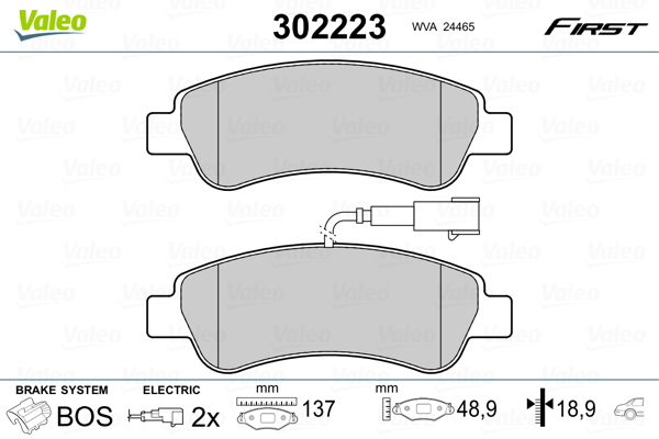 Remblokset Valeo 302223