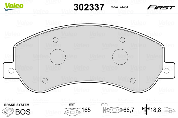 Remblokset Valeo 302337