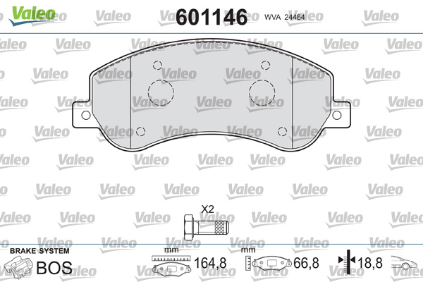 Remblokset Valeo 601146