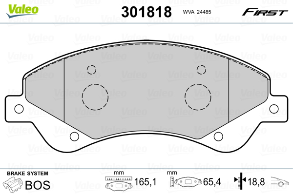 Remblokset Valeo 301818