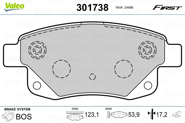 Remblokset Valeo 301738