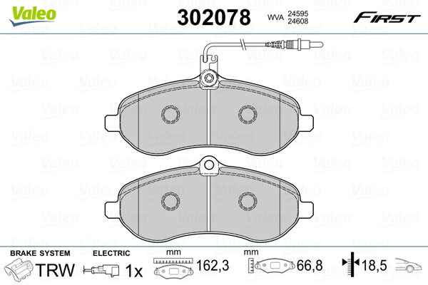 Remblokset Valeo 302078