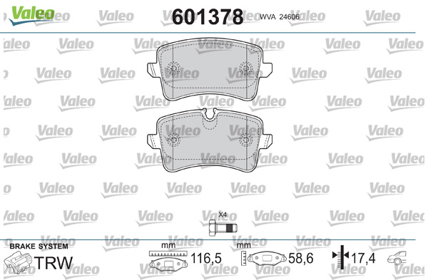 Remblokset Valeo 601378