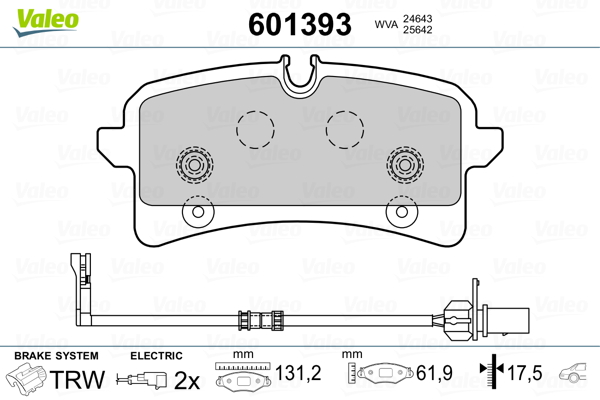 Remblokset Valeo 601393