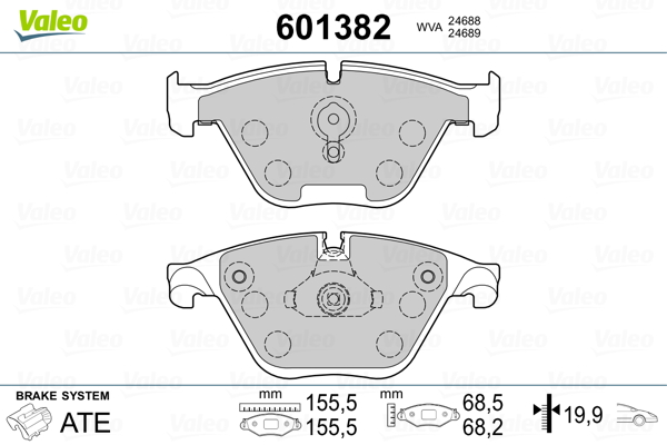 Remblokset Valeo 601382
