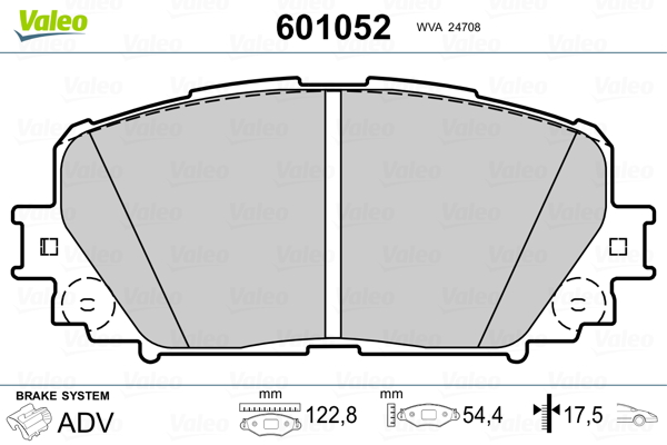 Remblokset Valeo 601052