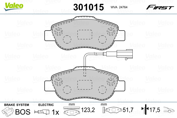 Remblokset Valeo 301015