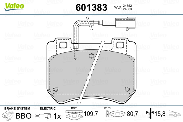 Remblokset Valeo 601383