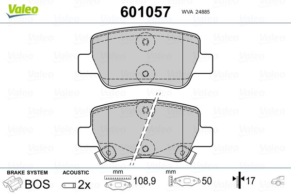 Remblokset Valeo 601057
