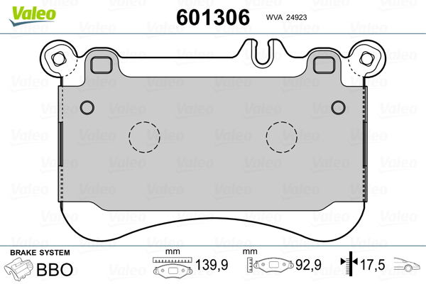 Remblokset Valeo 601306
