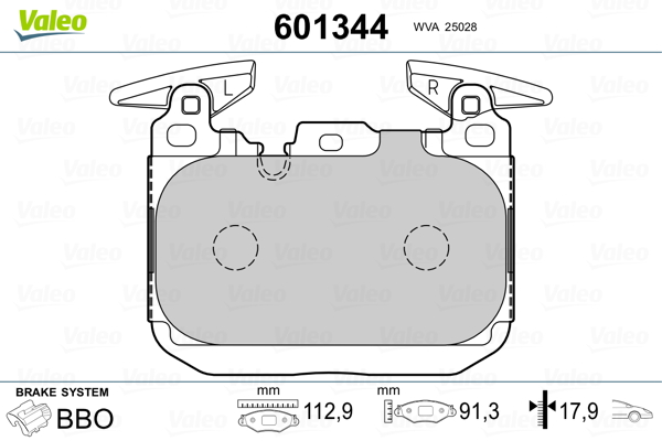 Remblokset Valeo 601344