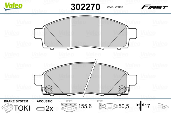 Remblokset Valeo 302270