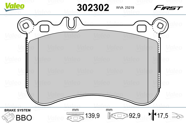 Remblokset Valeo 302302