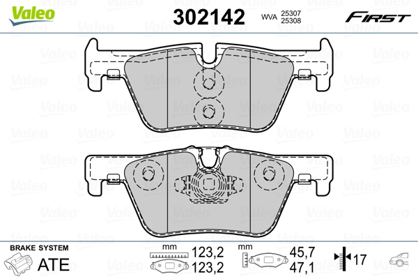 Remblokset Valeo 302142