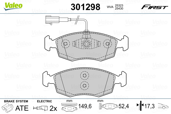 Remblokset Valeo 301298