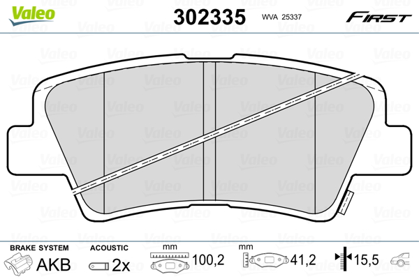 Remblokset Valeo 302335