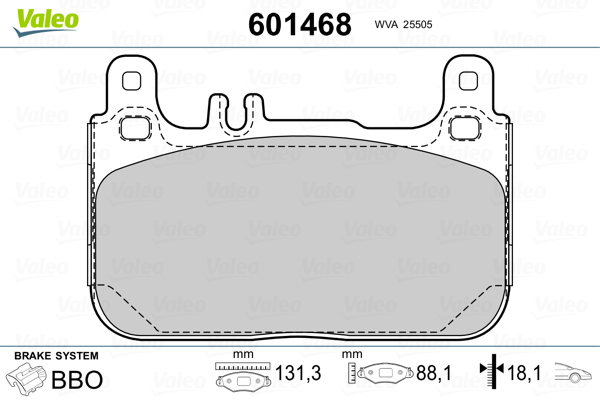 Remblokset Valeo 601468