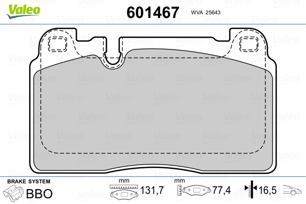 Remblokset Valeo 601467