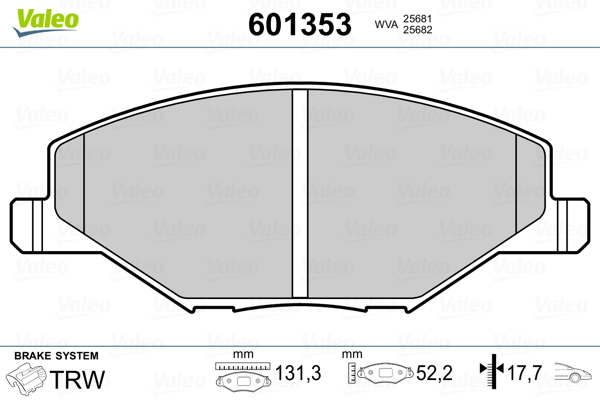 Remblokset Valeo 601353