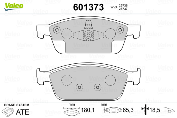 Remblokset Valeo 601373