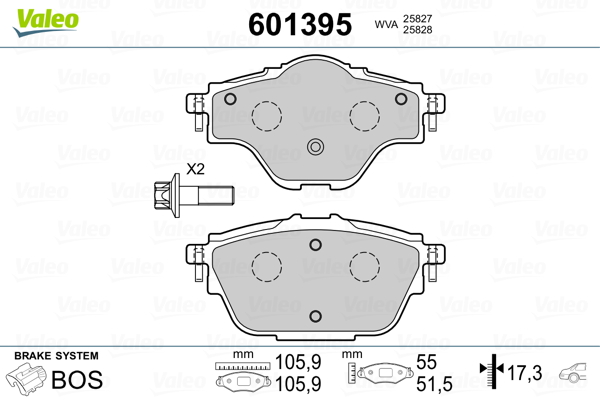 Remblokset Valeo 601395