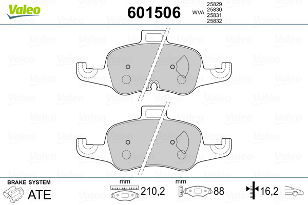 Remblokset Valeo 601506