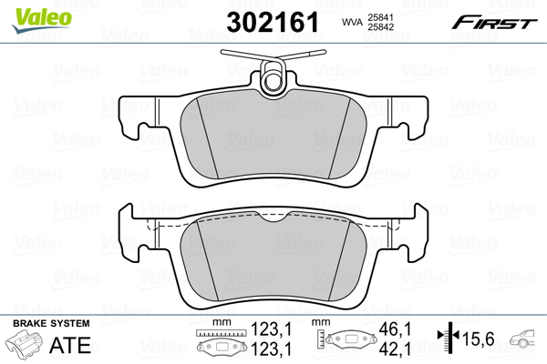 Remblokset Valeo 302161