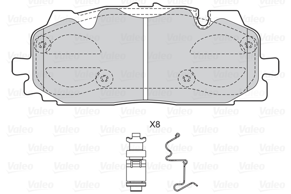 Valeo Remblokset 601595