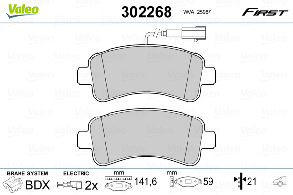 Remblokset Valeo 302268