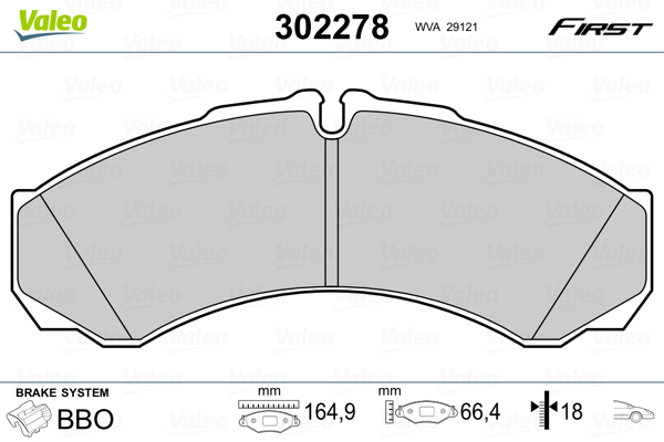 Remblokset Valeo 302278