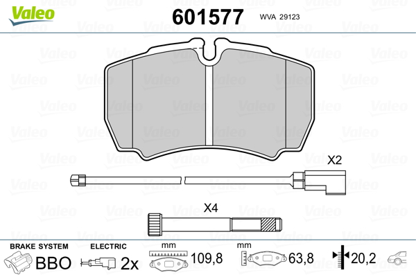Remblokset Valeo 601577