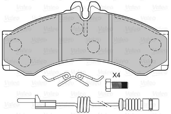 Valeo Remblokset 598966