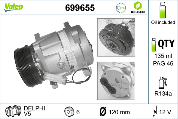 Airco compressor Valeo 699655