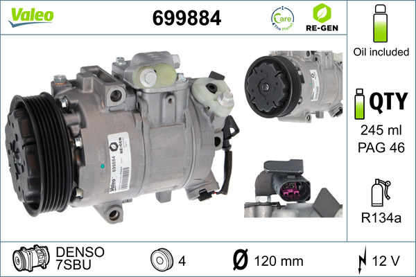 Airco compressor Valeo 699884