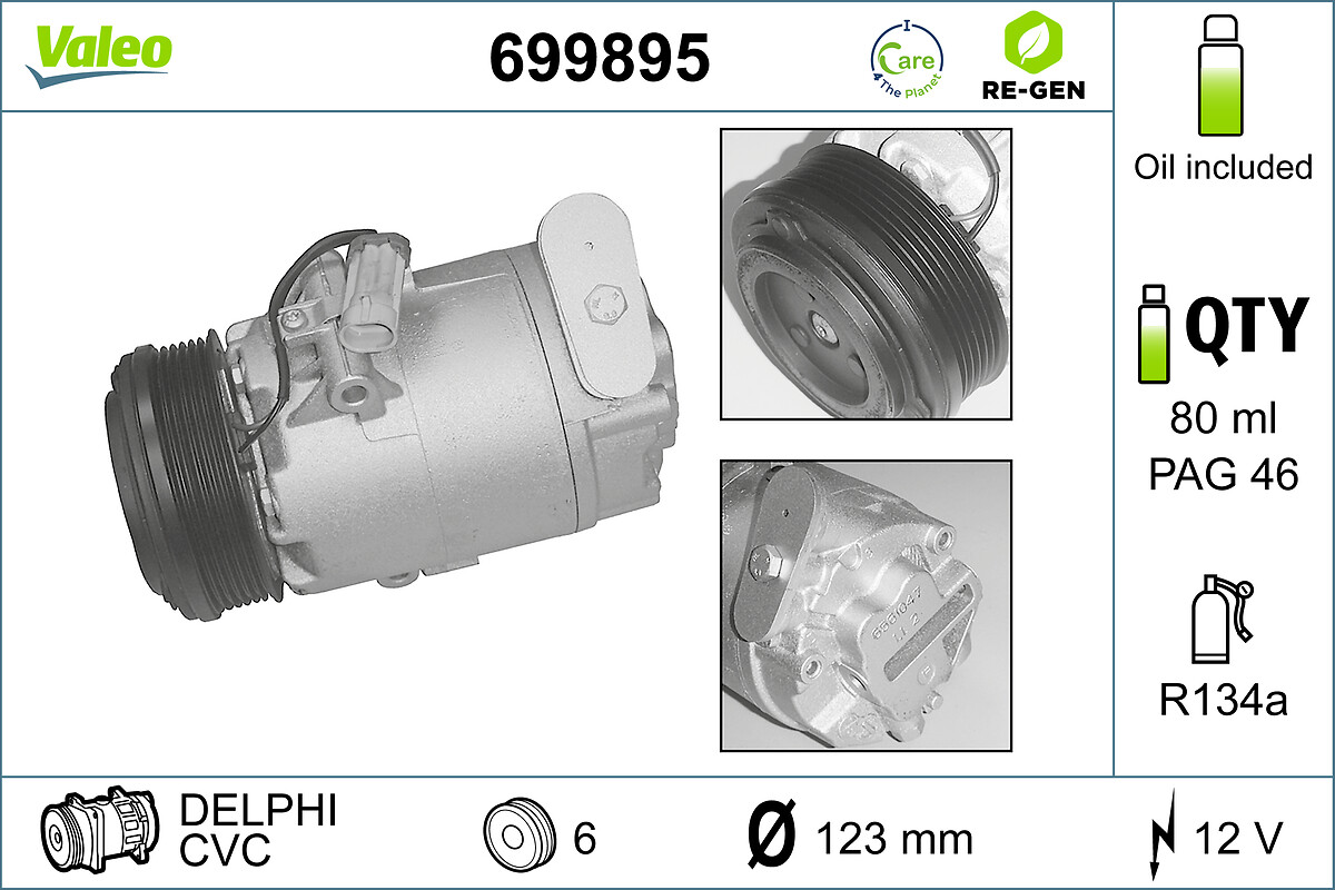 Airco compressor Valeo 699895