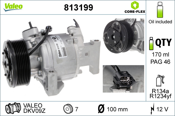 Airco compressor Valeo 813199