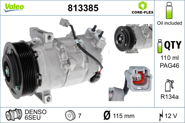 Airco compressor Valeo 813385