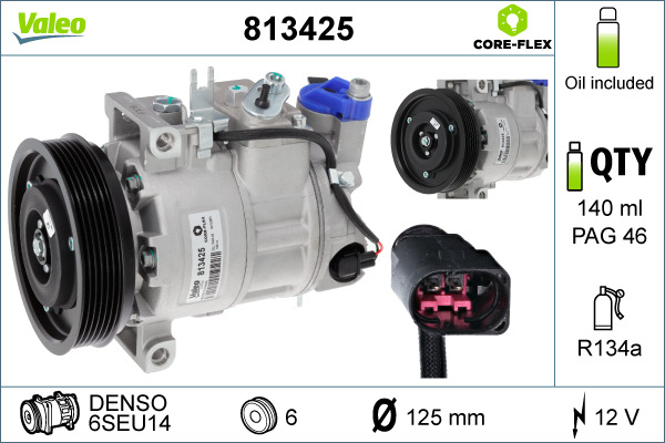 Airco compressor Valeo 813425